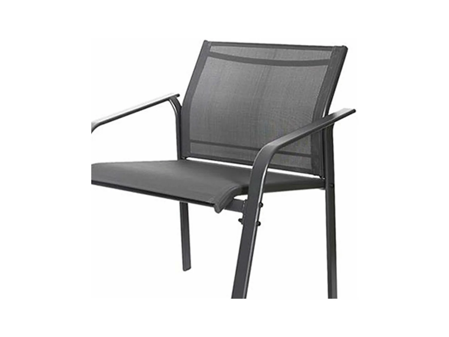 TAHIA - Salon de Jardin 4 Pièces Gris Anthracite