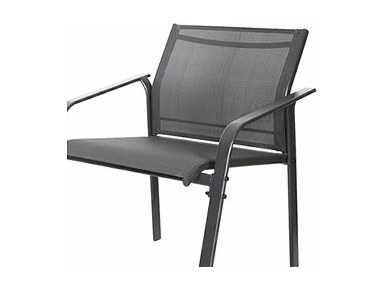 TAHIA - Salon de Jardin 4 Pièces Gris Anthracite