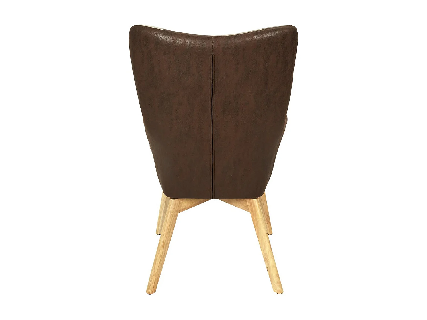 MELO - Fauteuil Patchwork Motifs Nuances de Marron