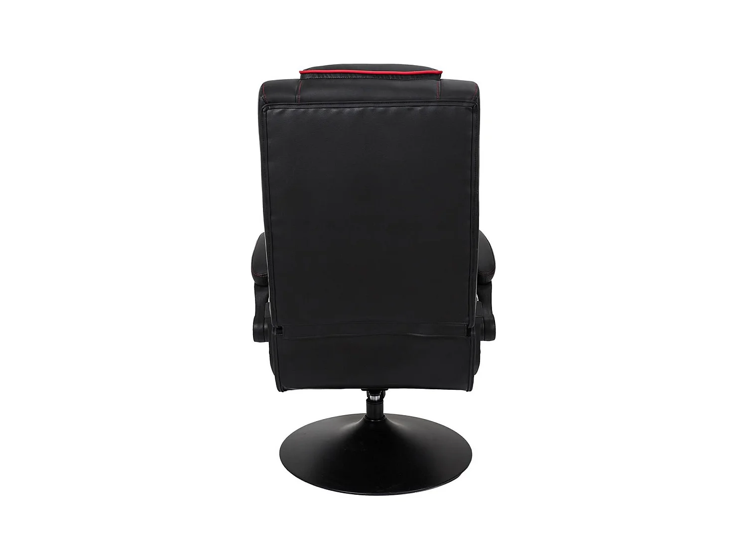 RAYSO - Fauteuil de Bureau Rabattable Noir et Rouge