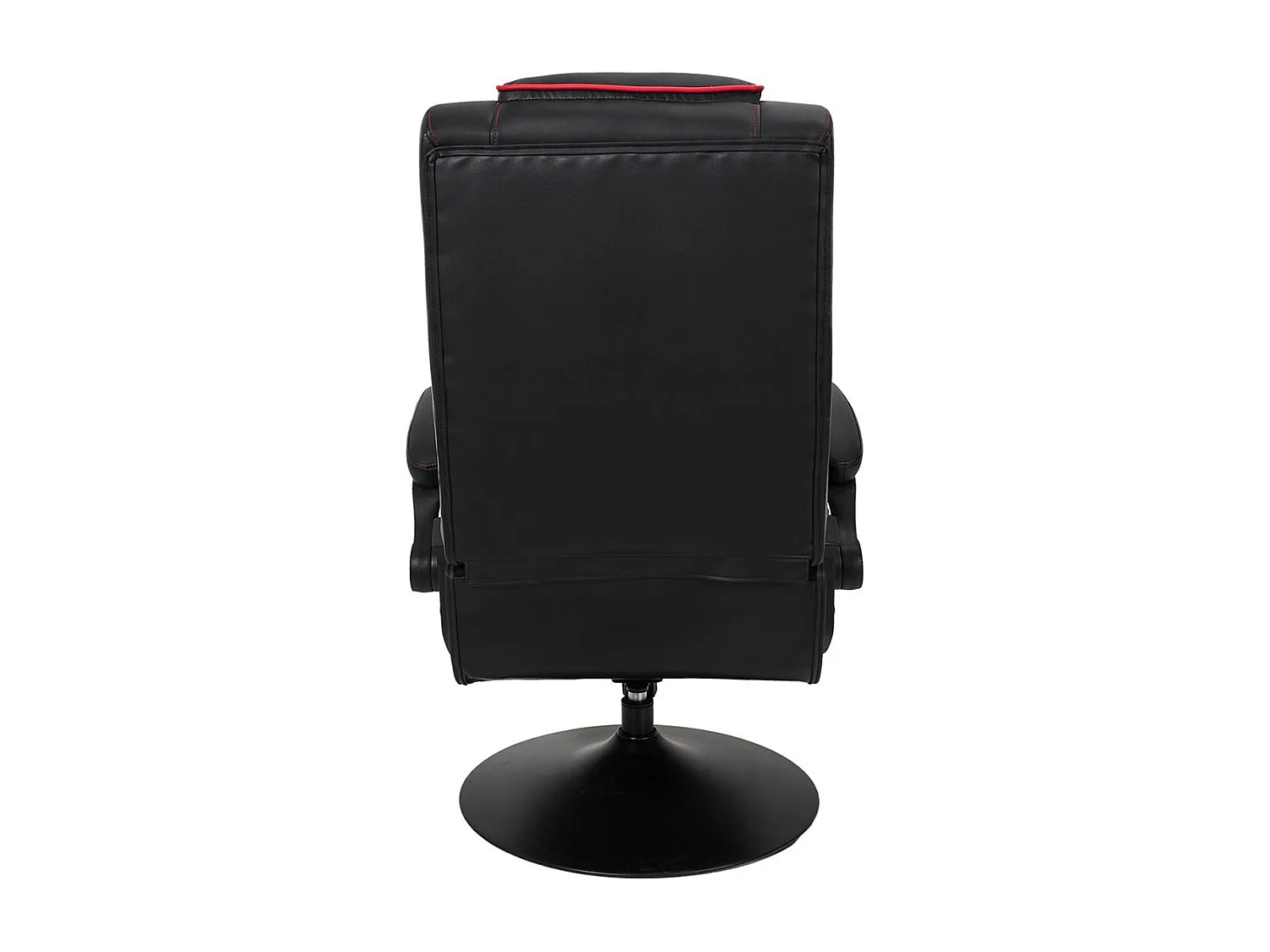 RAYSO - Fauteuil de Bureau Rabattable Noir et Rouge