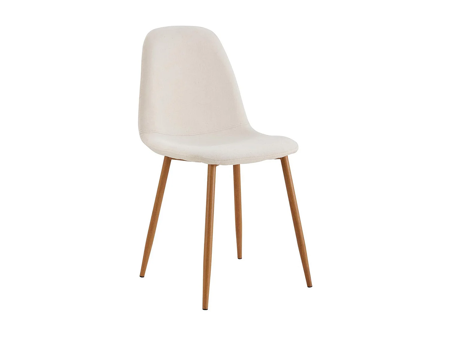 WAP - Lot de 6 Chaises Motifs Colorés Pieds Effet Bois