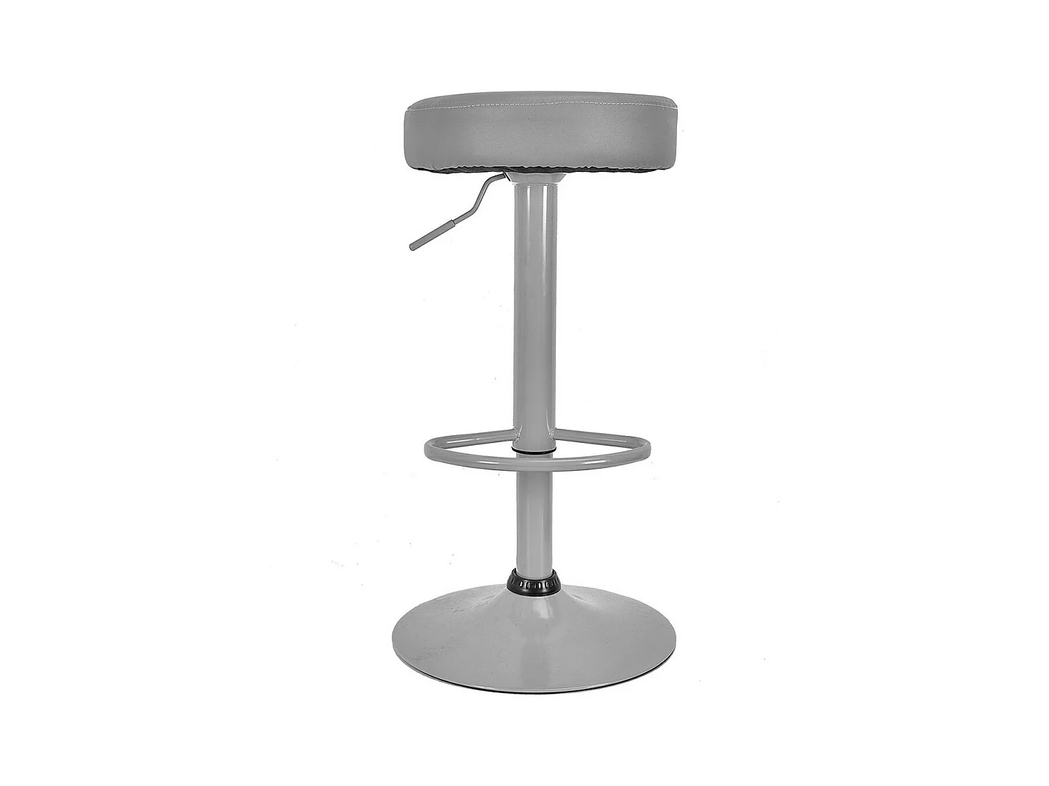 SMIDO - Lot de 6 Tabourets Réglables Simili Gris