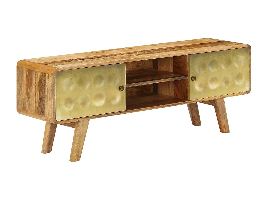 Móvel TV Aparador TV design prático madeira maciça de mangueira 120 cm 2502138