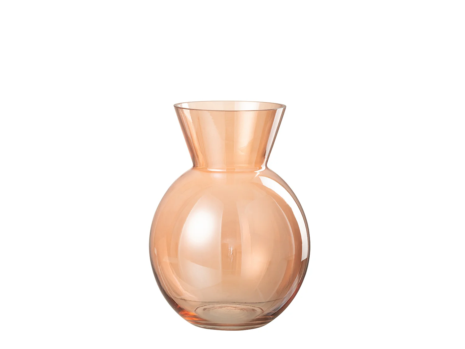 Vase Design en Verre "Lucy" 28cm Orange