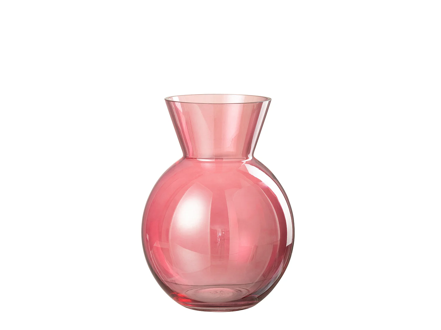 Vase Design en Verre "Lucy" 28cm Rouge