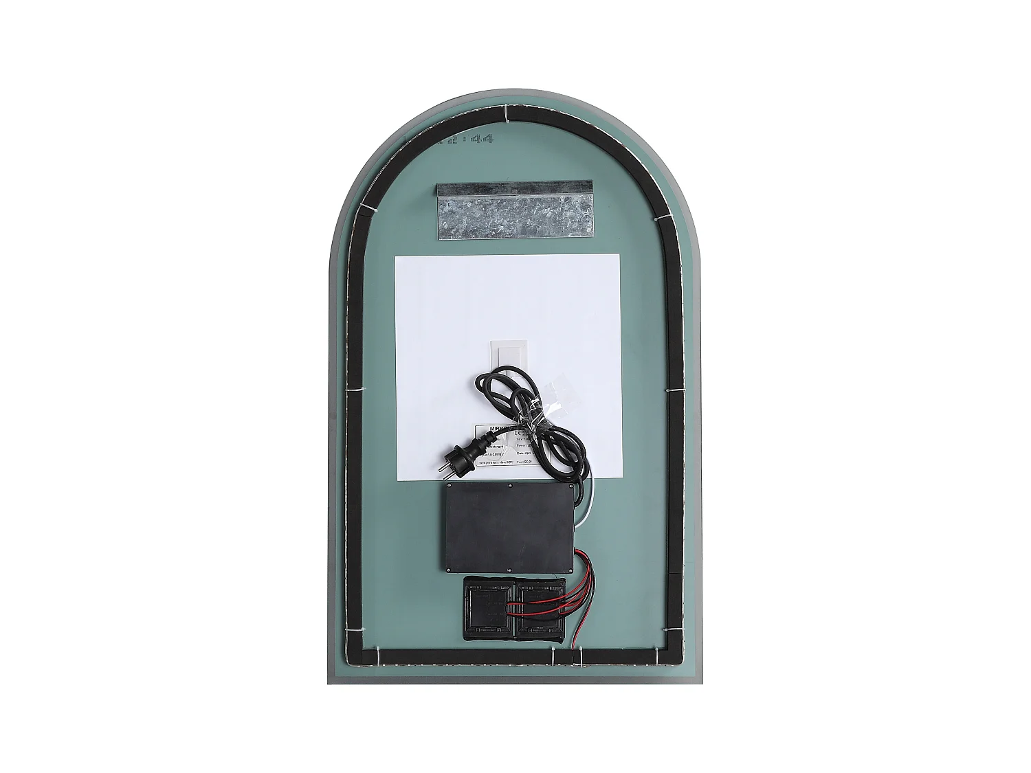 Badkamerspiegel met boog – Anticondens – Met ledverlichting – B50 x H80 cm – ARCADI