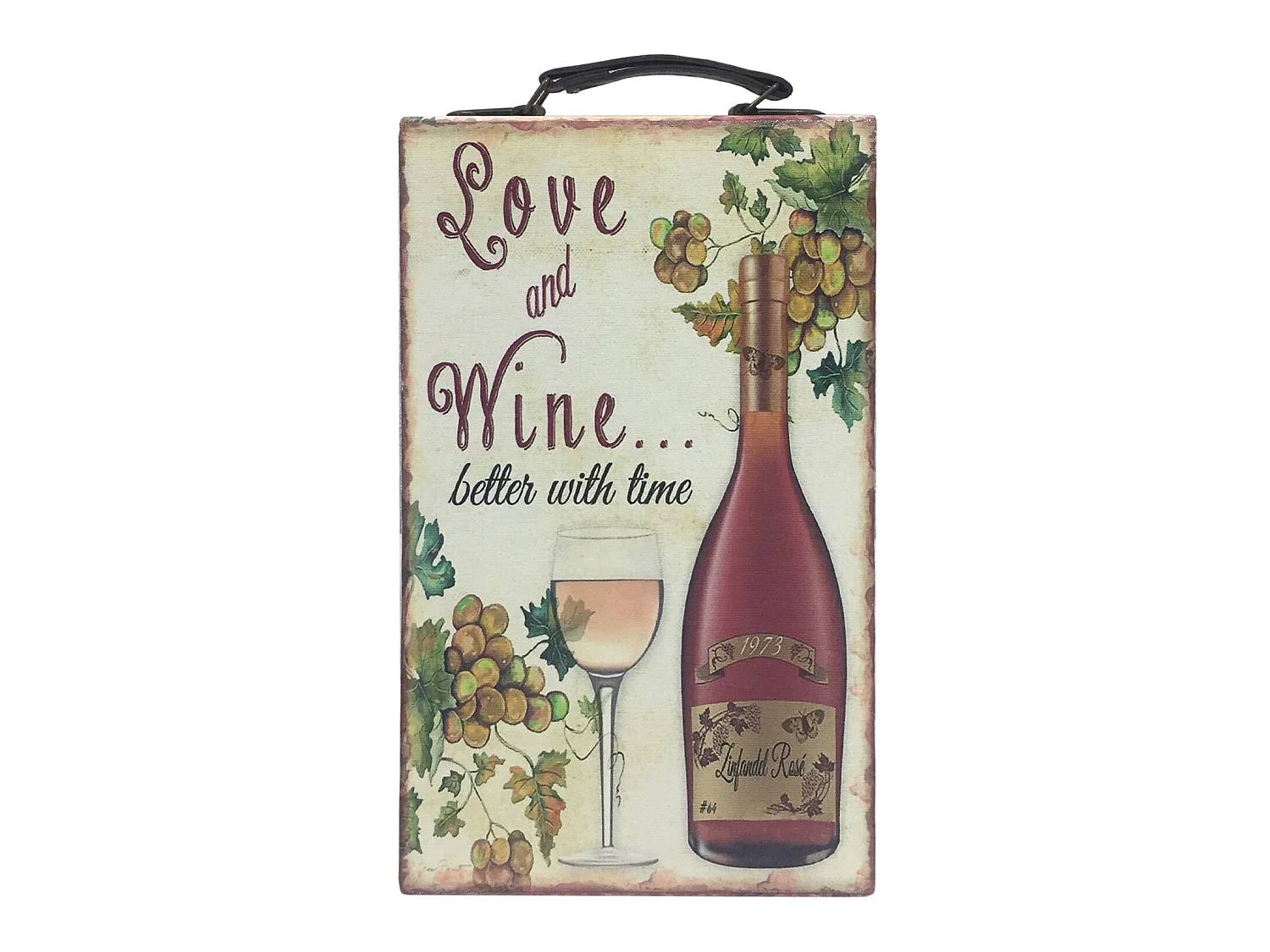 Porta Bottiglie Vino In Legno Vintage Espositore Da Tavolo Cantinetta Per Cucina