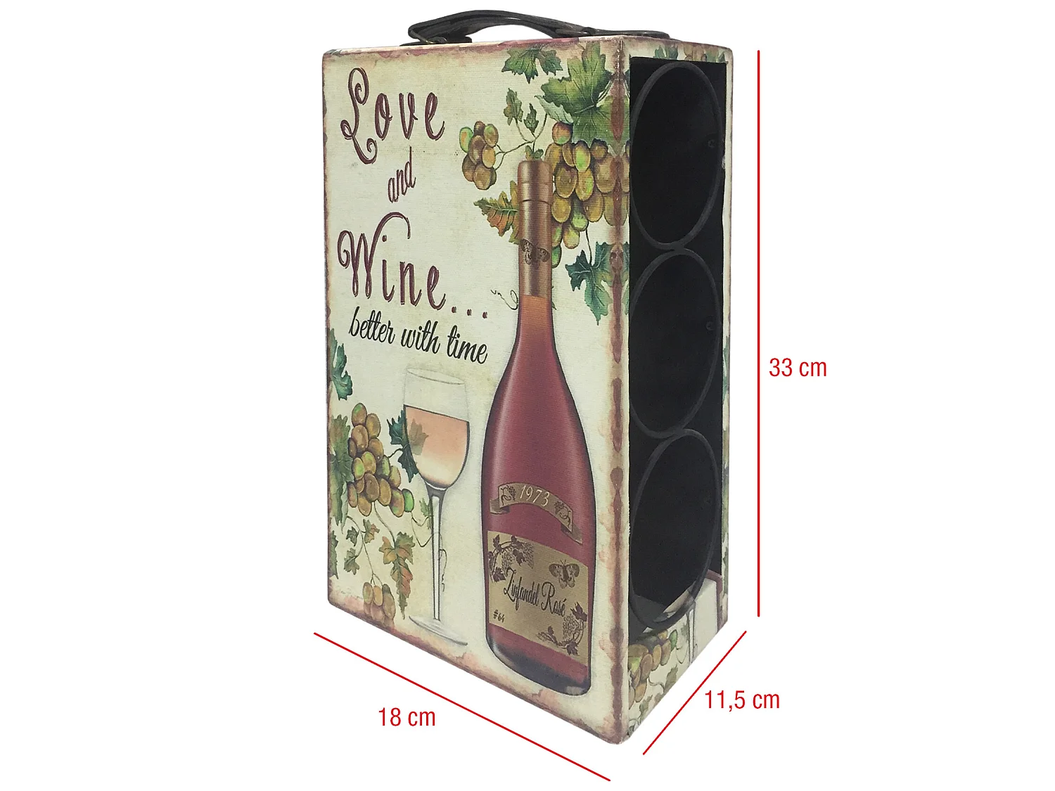 Porte-bouteilles Présentoir De Table Pour Le Vin En Bois Vintage