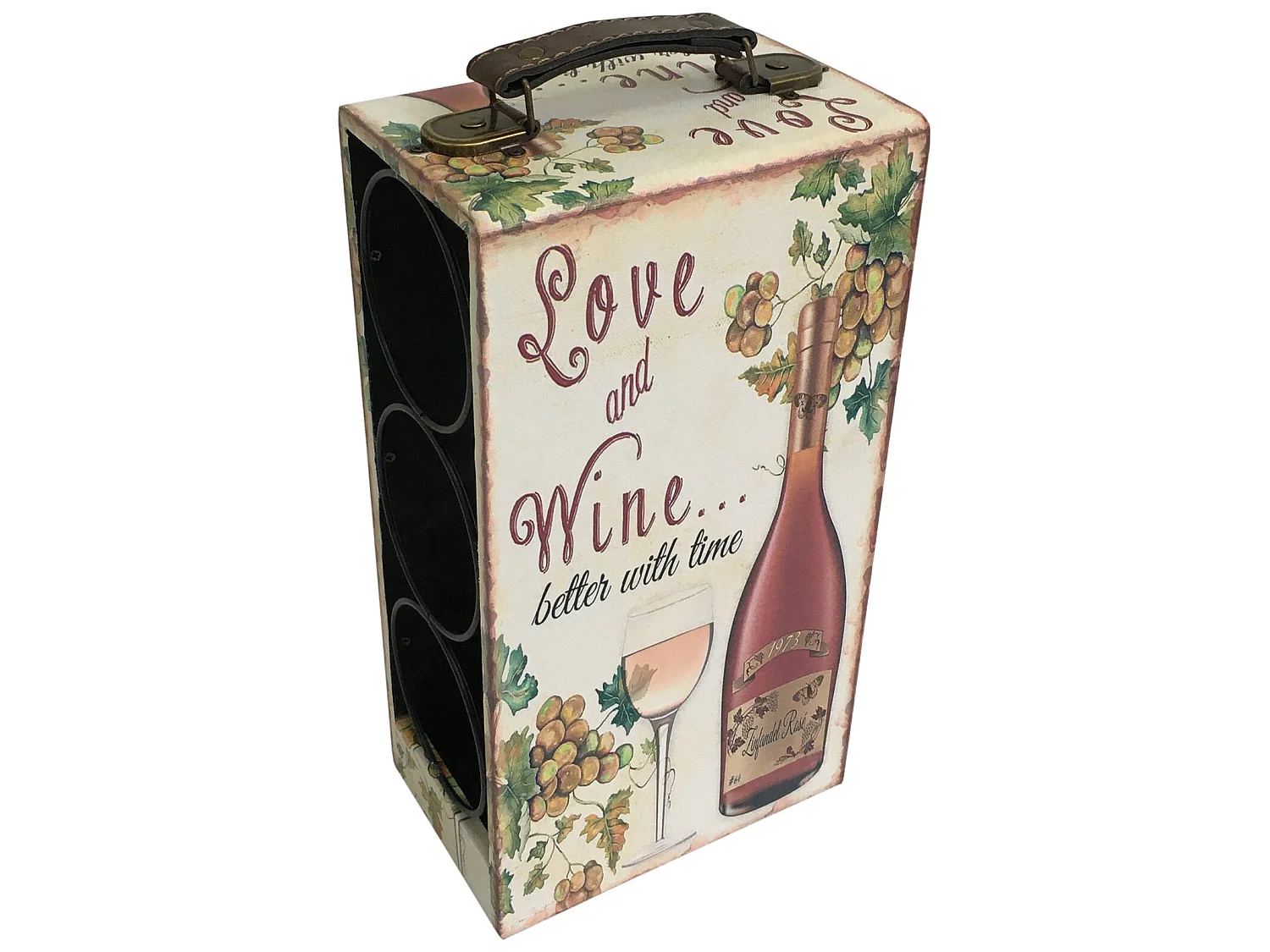 Porte-bouteilles Présentoir De Table Pour Le Vin En Bois Vintage