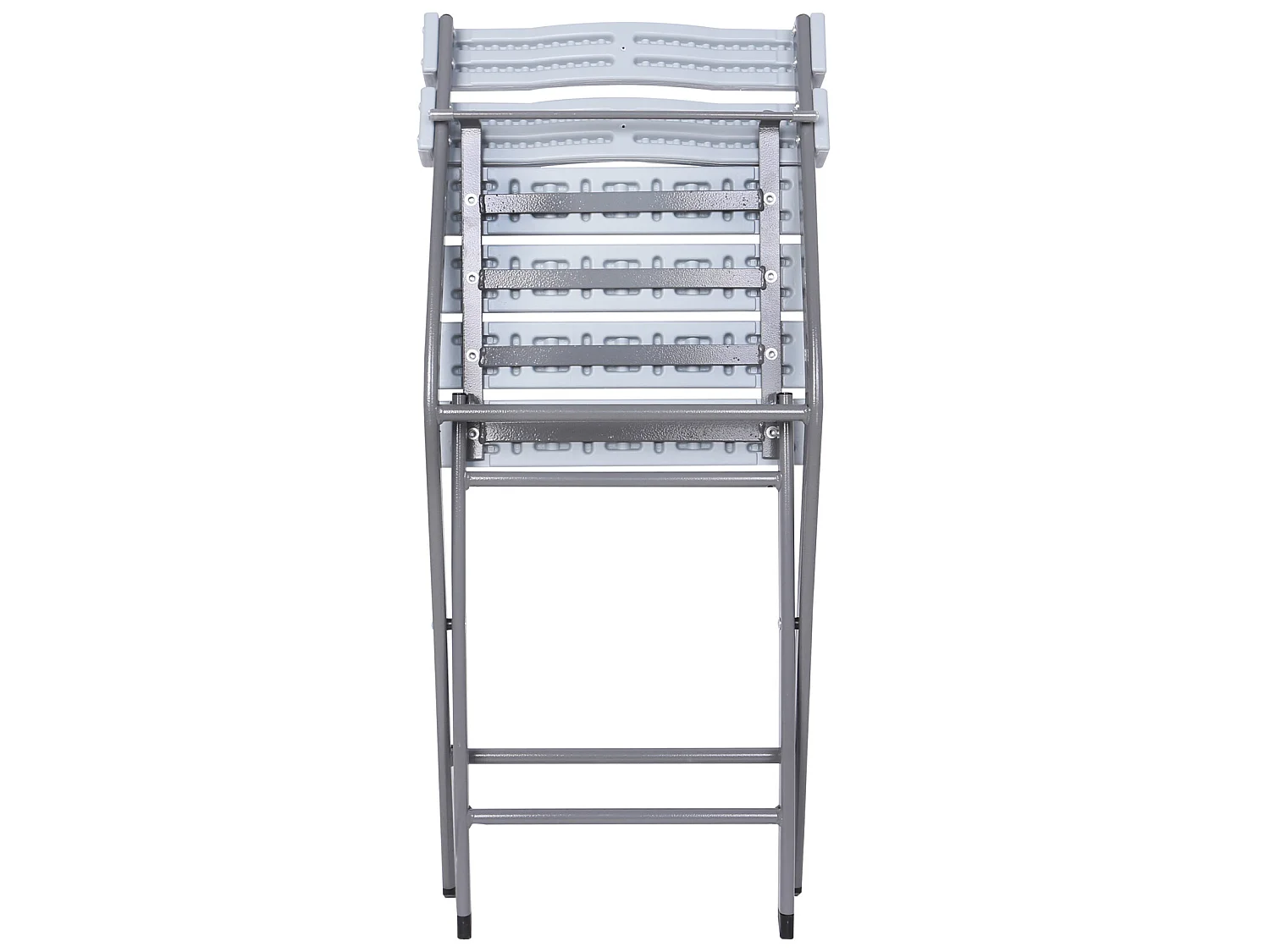 Lot de 2 Chaises pour l'Extérieur Pliantes en Plastique Acier