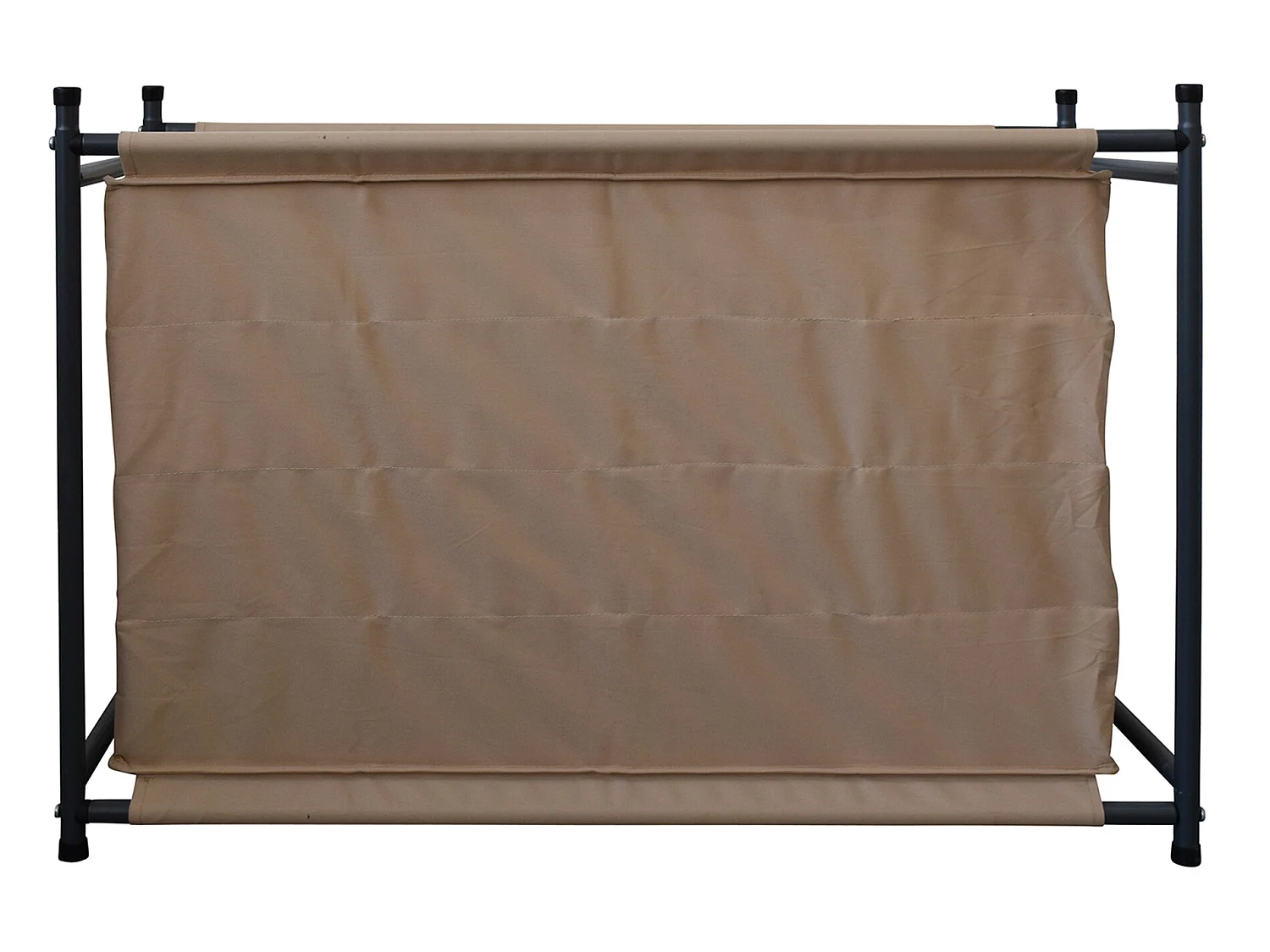 Scarpiera Organizer 16 Tasche Beige Tessuto Metallo 65x82x35