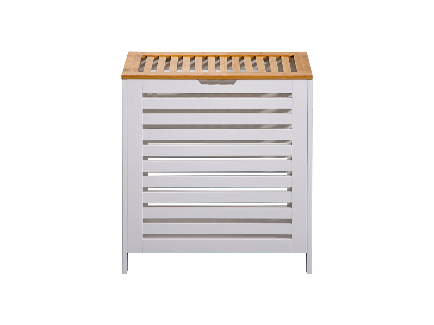 Panier de bain MDF Bambu Blanc Marron Vêtements sales