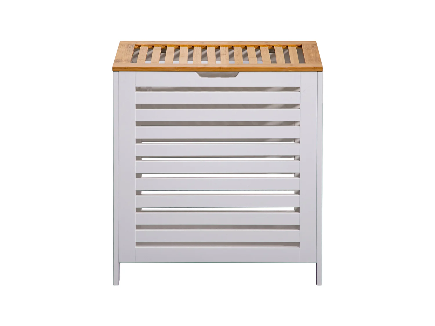 Panier de bain MDF Bambu Blanc Marron Vêtements sales