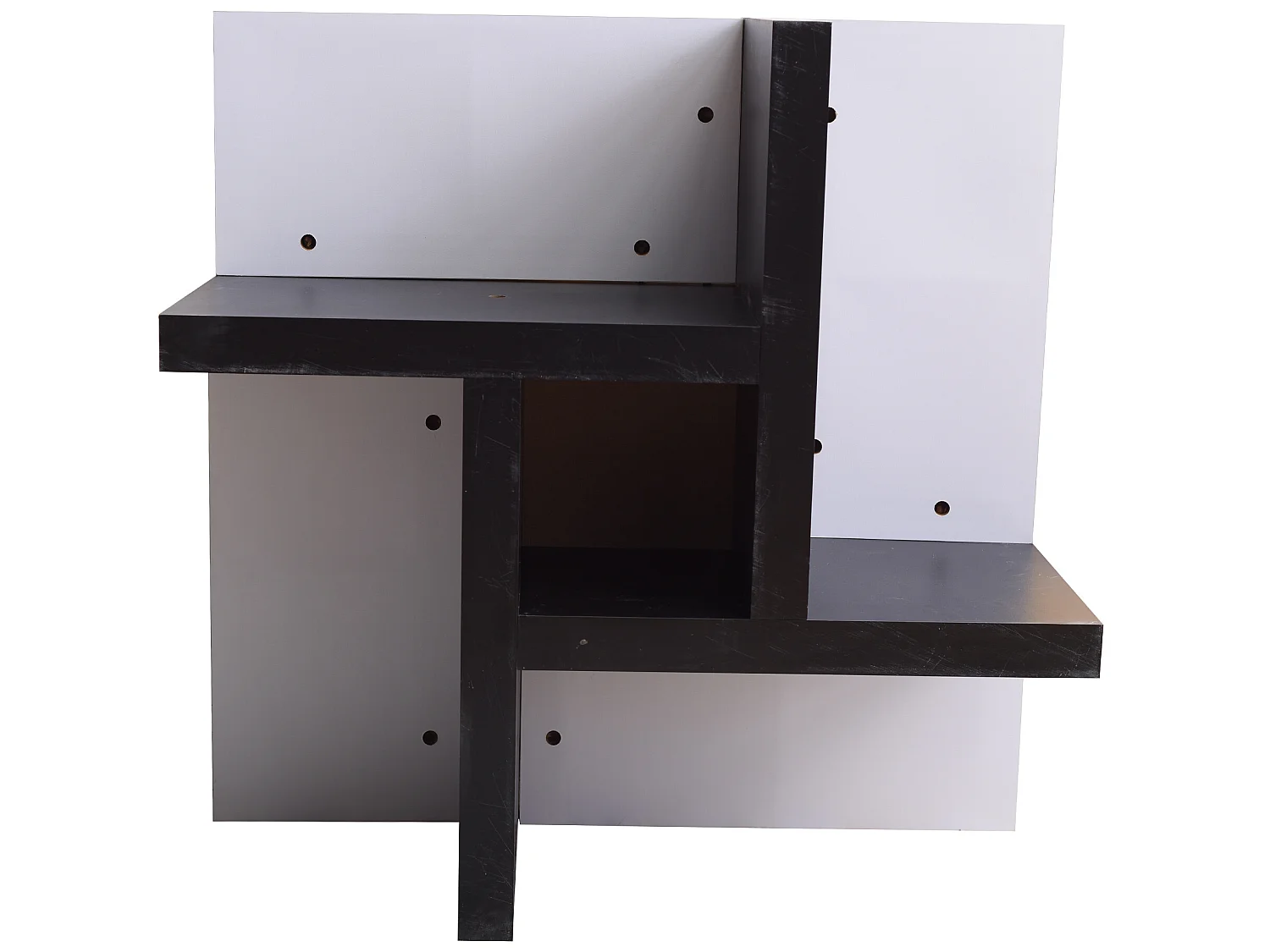 Mesa de café Preto Branco Sala de estar Móveis modernos 35x80x80