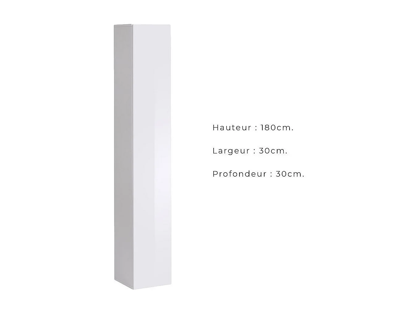 columna suspendida color blanco para salón colección SWITCH.