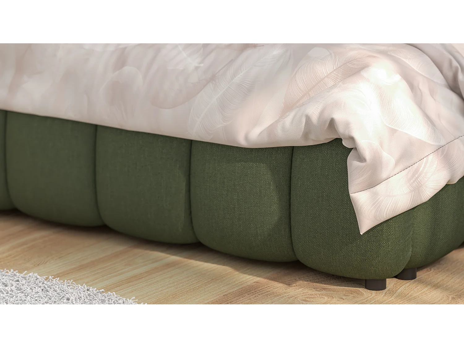 SIBLO Lit ado moderne Rico 180x200 cm Vert