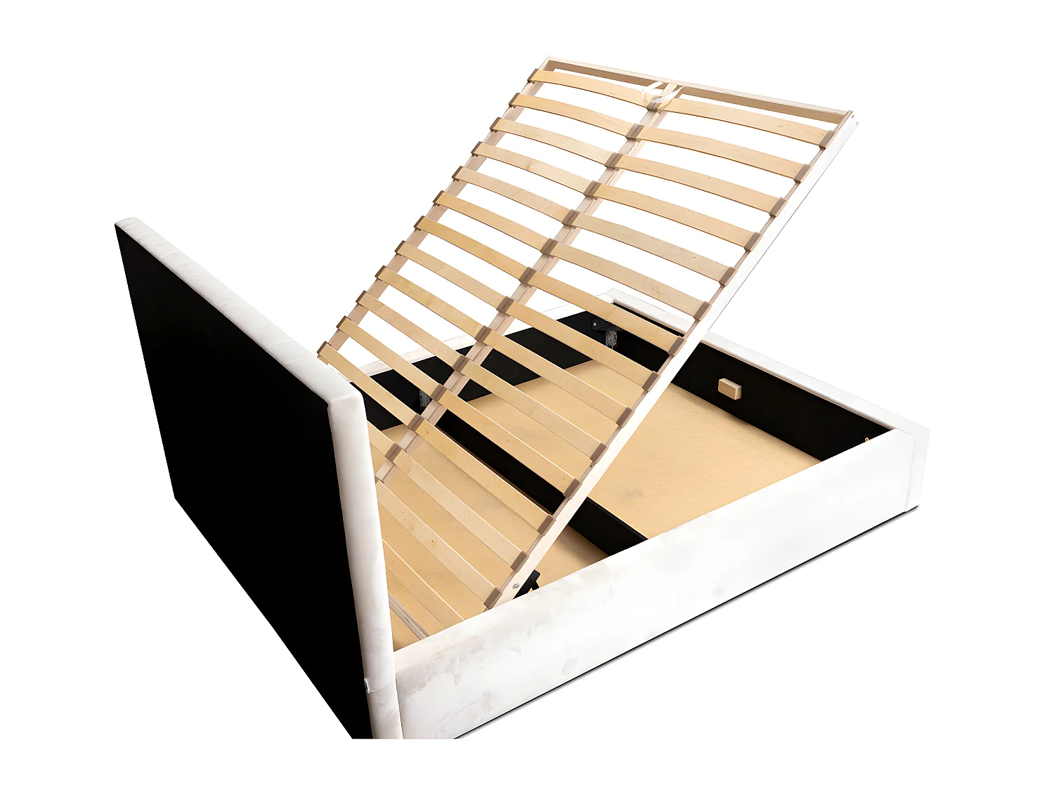 SIBLO Lit ado moderne Rico 140x200 cm Ivoire