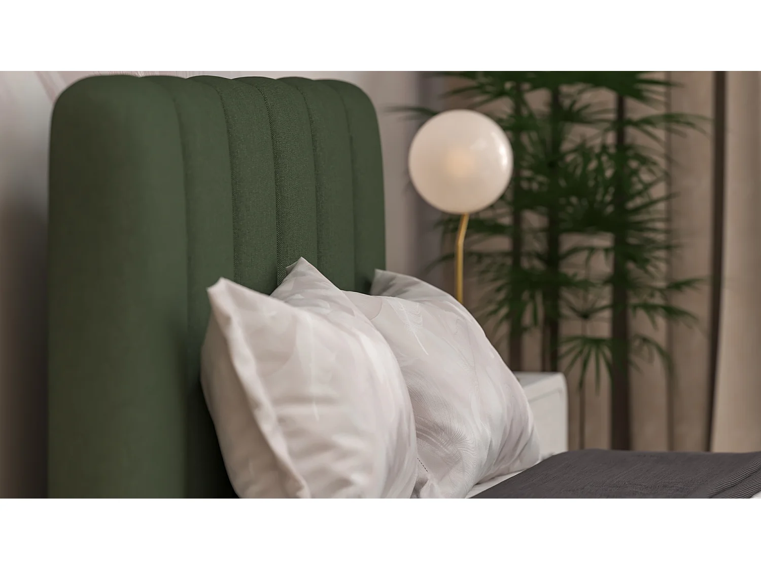 SIBLO Lit ado moderne Rico 160x200 cm Vert