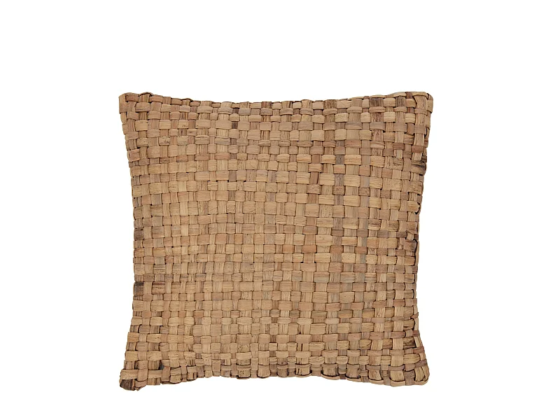 Coussin Déco Carré "Mayssa" 45x45cm Naturel