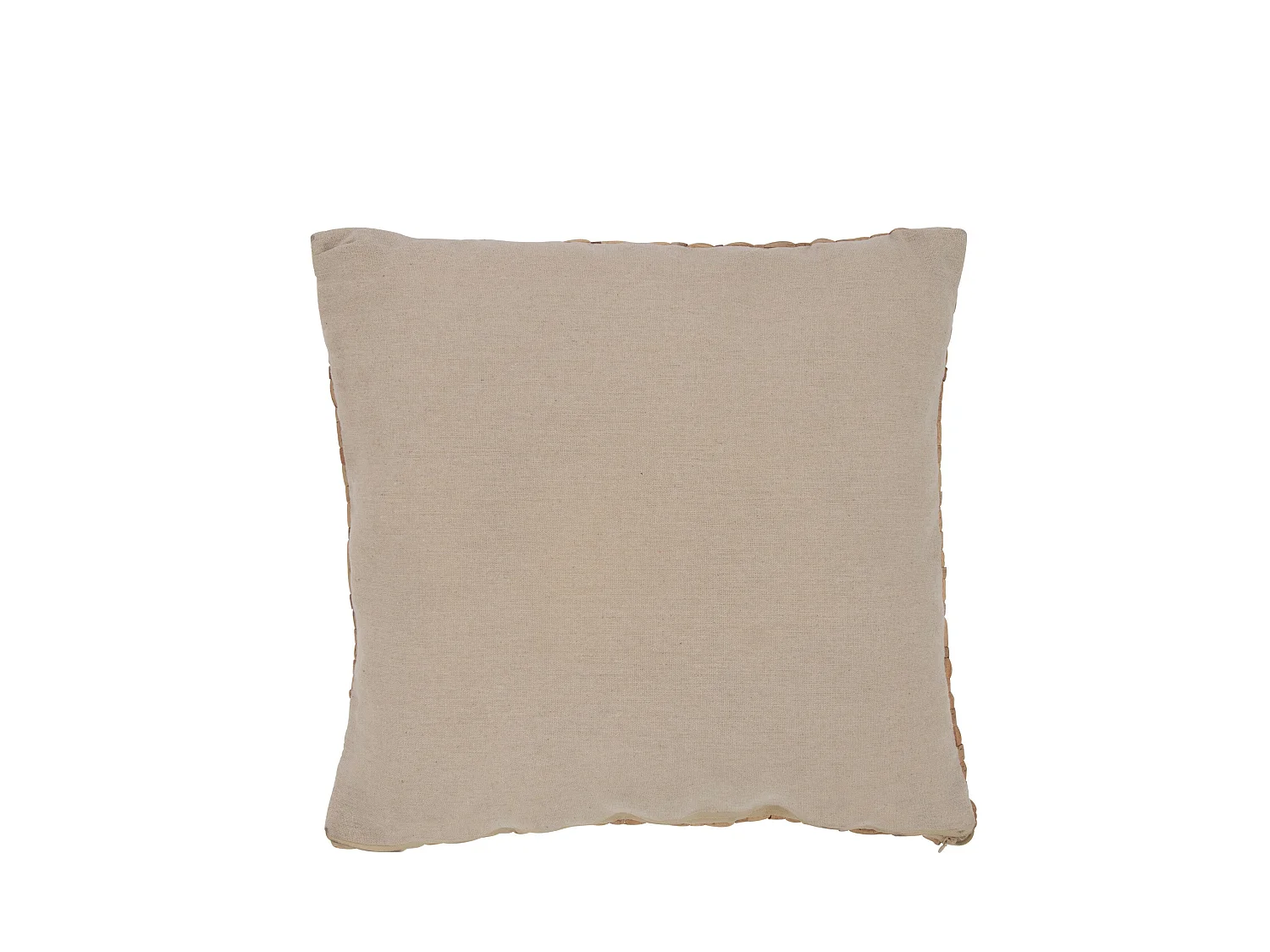 Coussin Déco Carré "Mayssa" 45x45cm Naturel