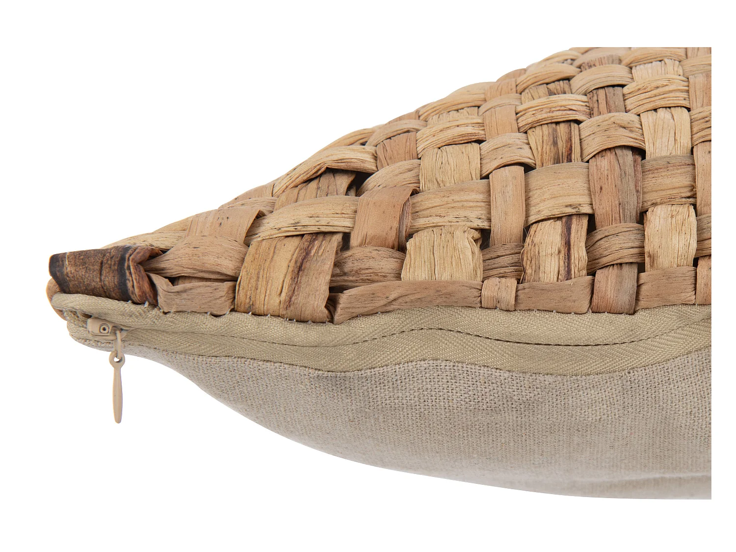 Coussin Déco Carré "Mayssa" 45x45cm Naturel