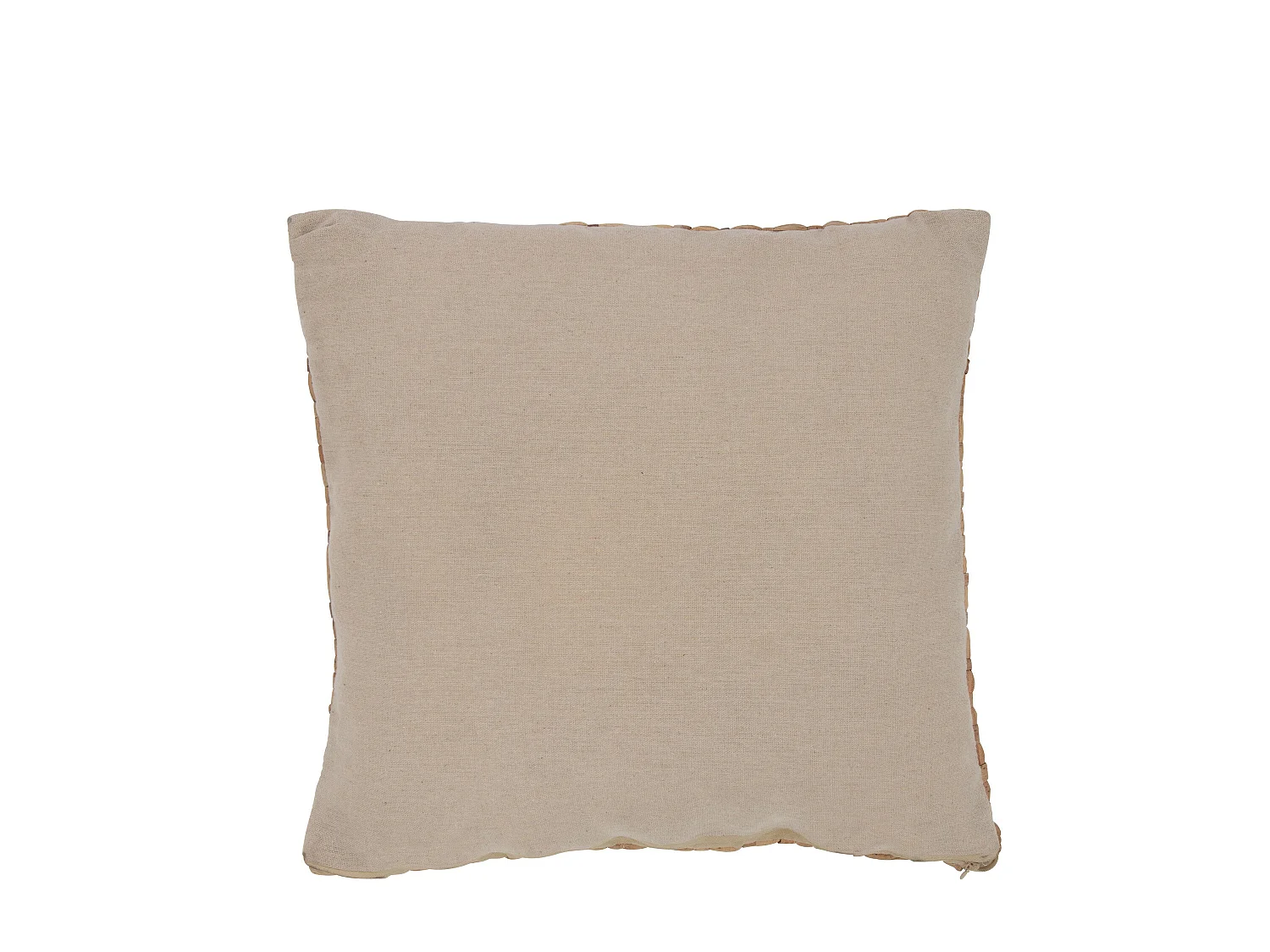 Coussin Déco Carré "Mayssa" 45x45cm Naturel