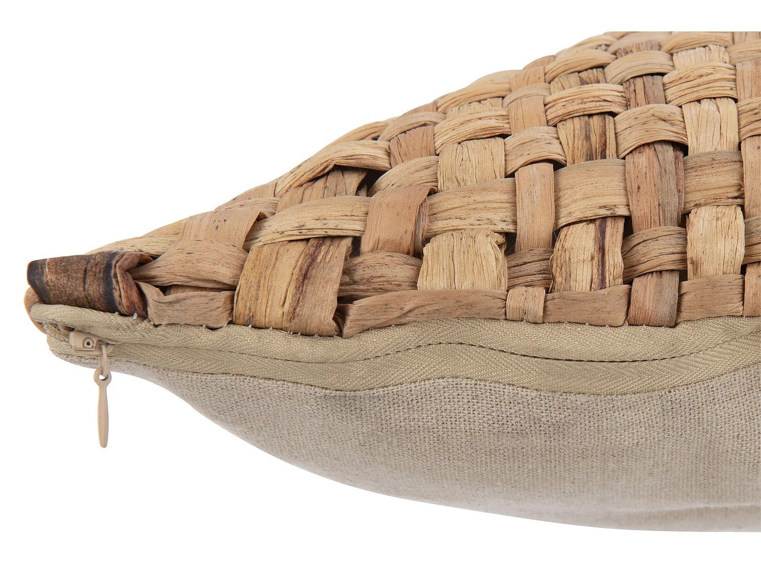 Coussin Déco Carré "Mayssa" 45x45cm Naturel