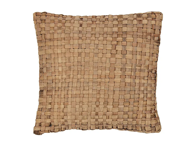Coussin Déco Carré "Mayssa" 45x45cm Naturel