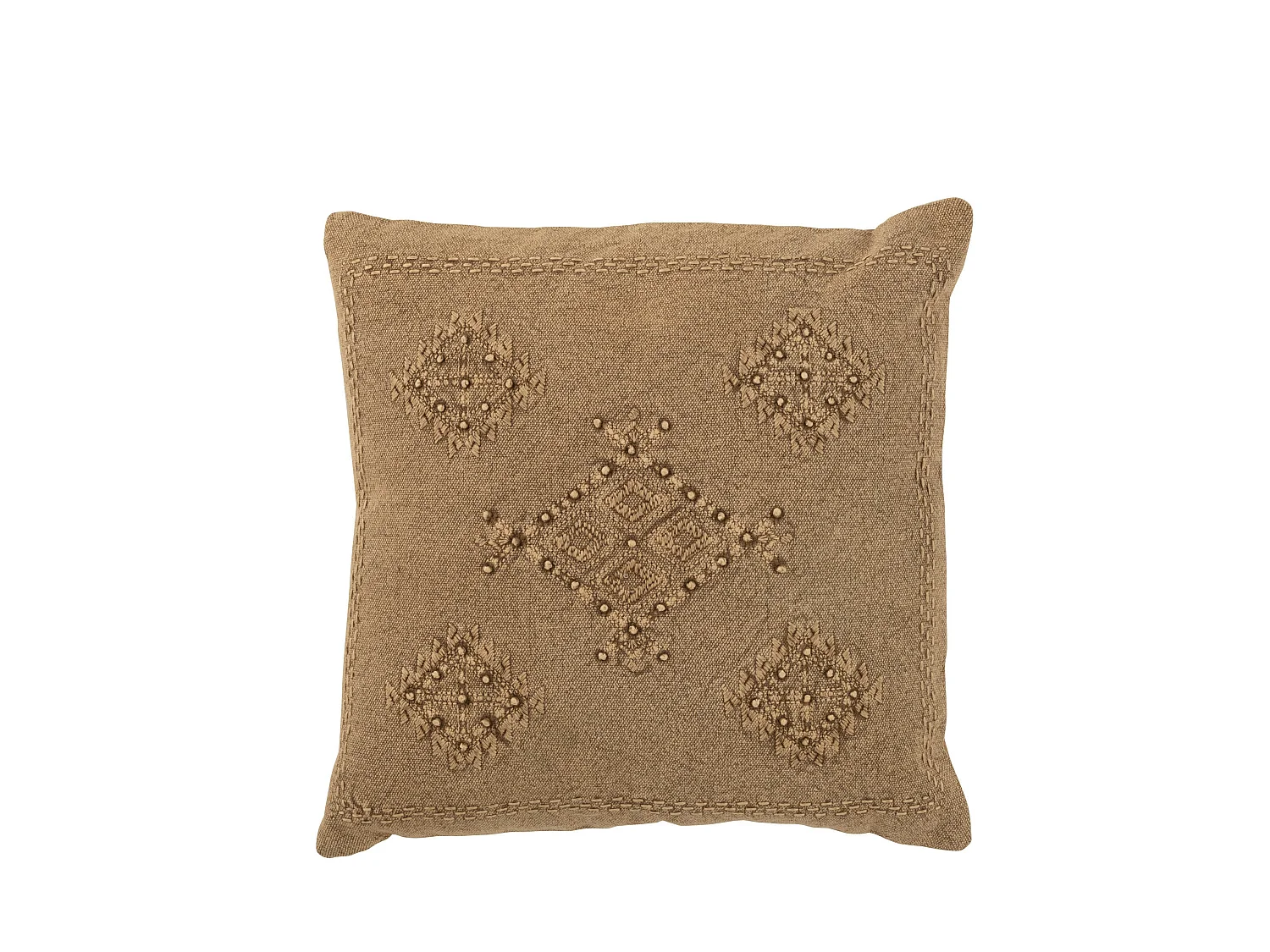 Coussin Déco "Hippy" 45x45cm Marron