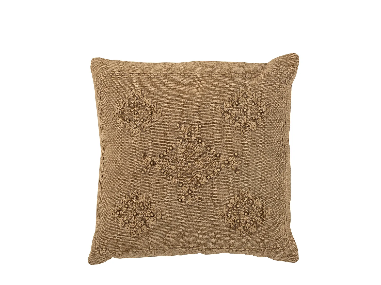 Coussin Déco "Hippy" 45x45cm Marron