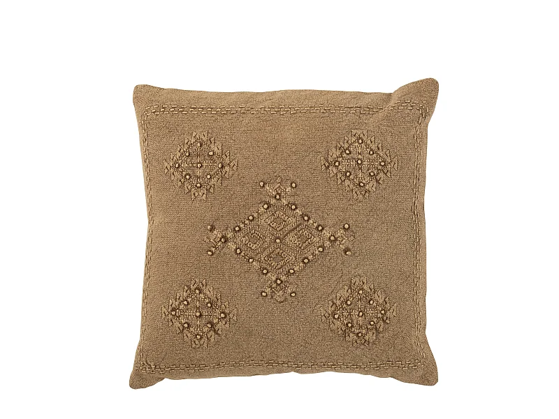 Coussin Déco "Hippy" 45x45cm Marron