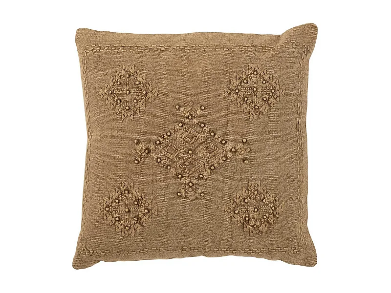 Coussin Déco "Hippy" 45x45cm Marron