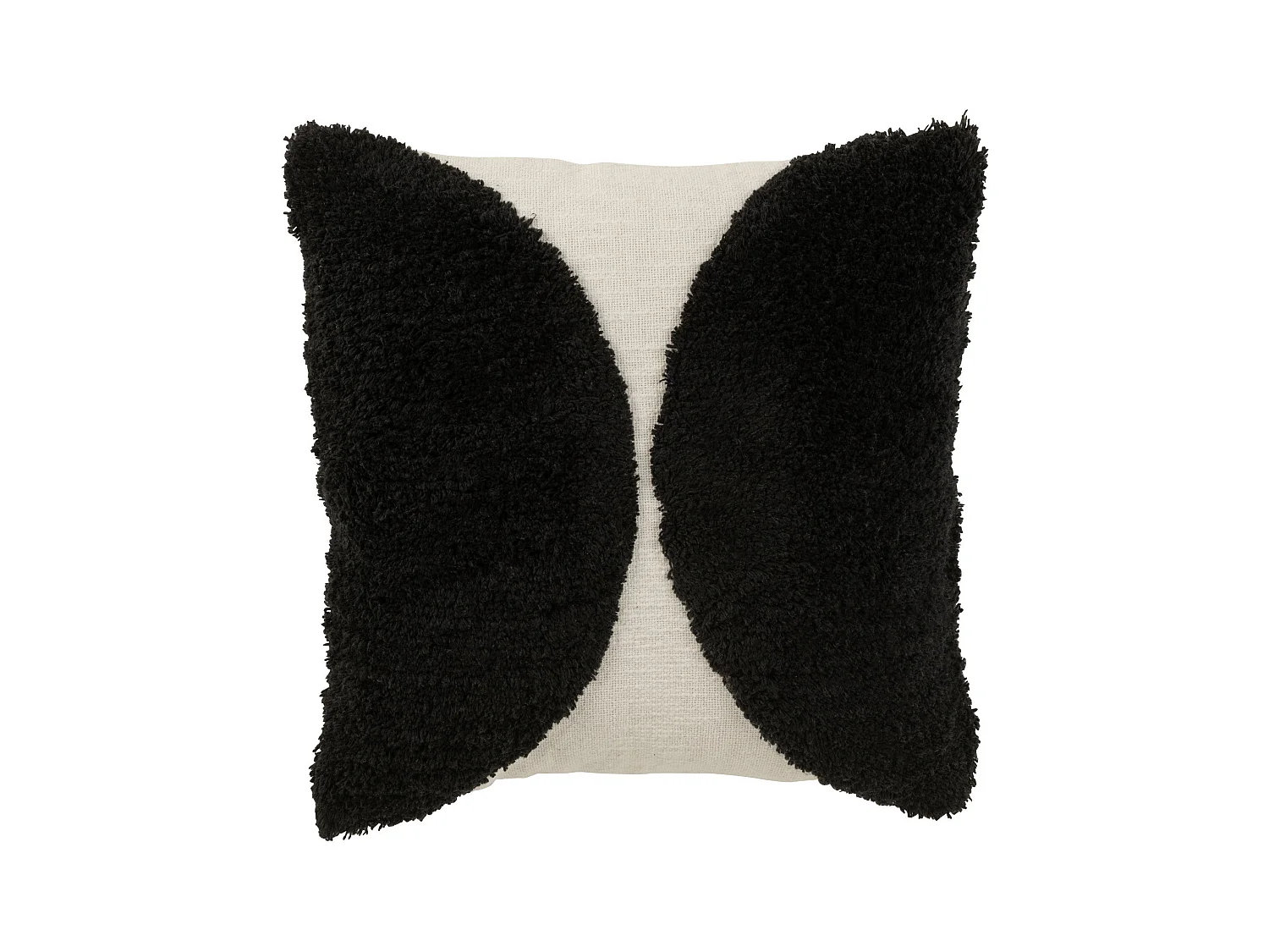 Coussin Déco "Demi-Cercle" 45x45cm Noir