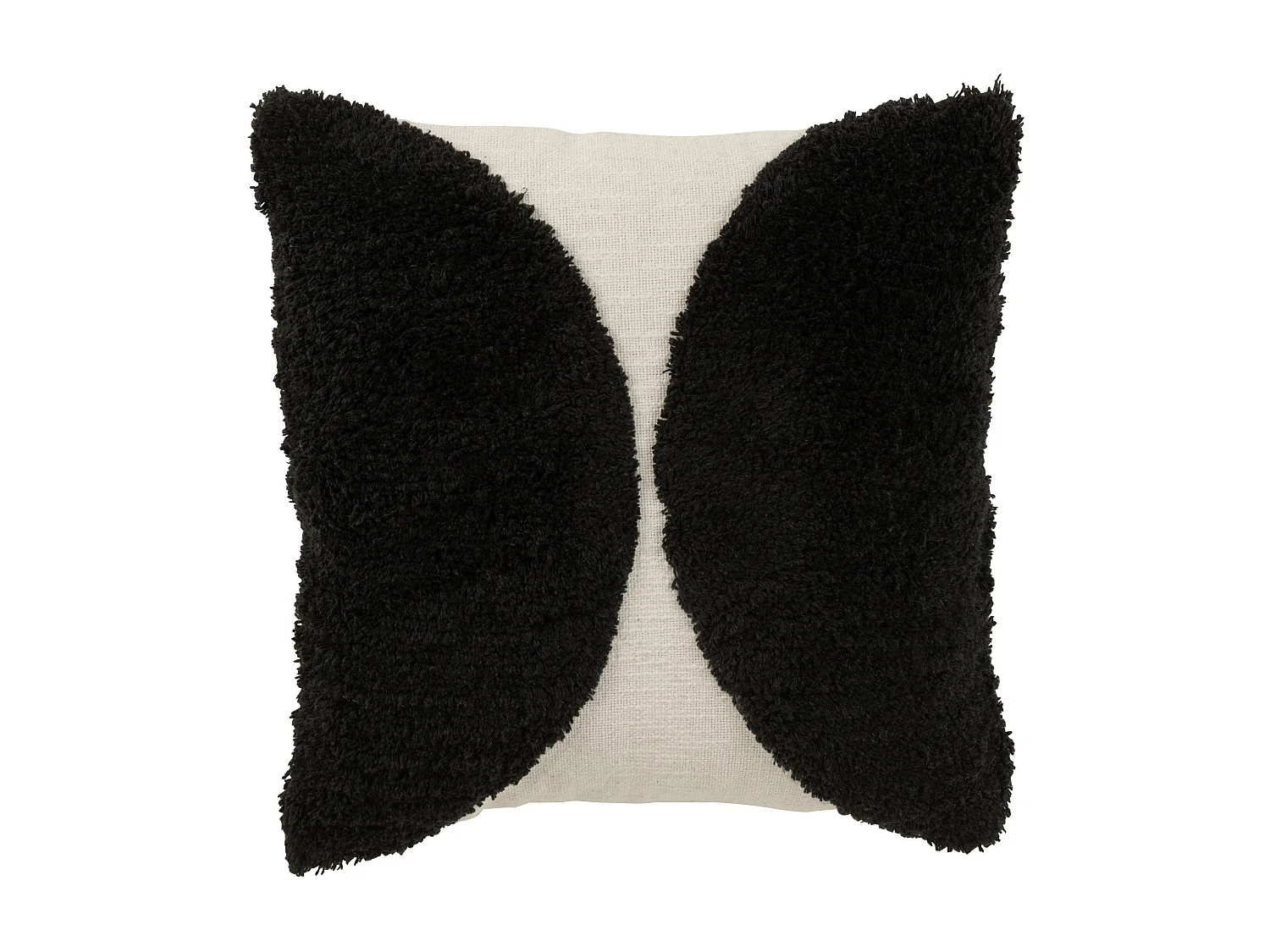 Coussin Déco "Demi-Cercle" 45x45cm Noir