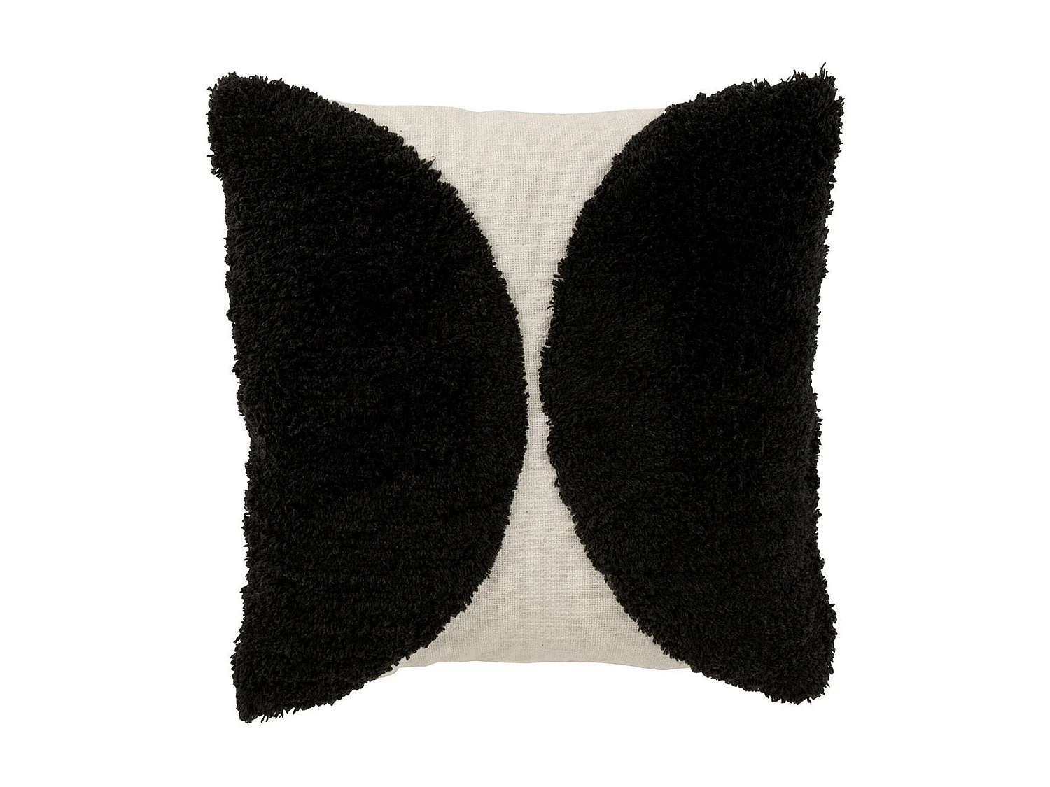 Coussin Déco "Demi-Cercle" 45x45cm Noir