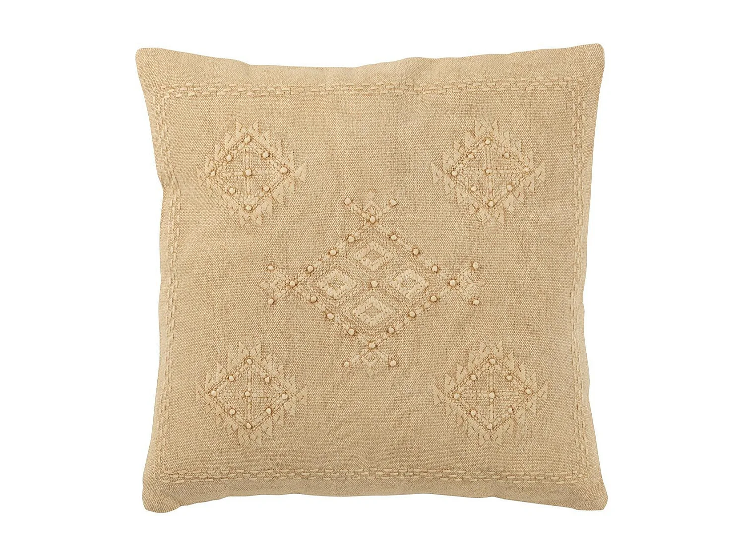 Coussin Déco "Hippy" 45x45cm Beige