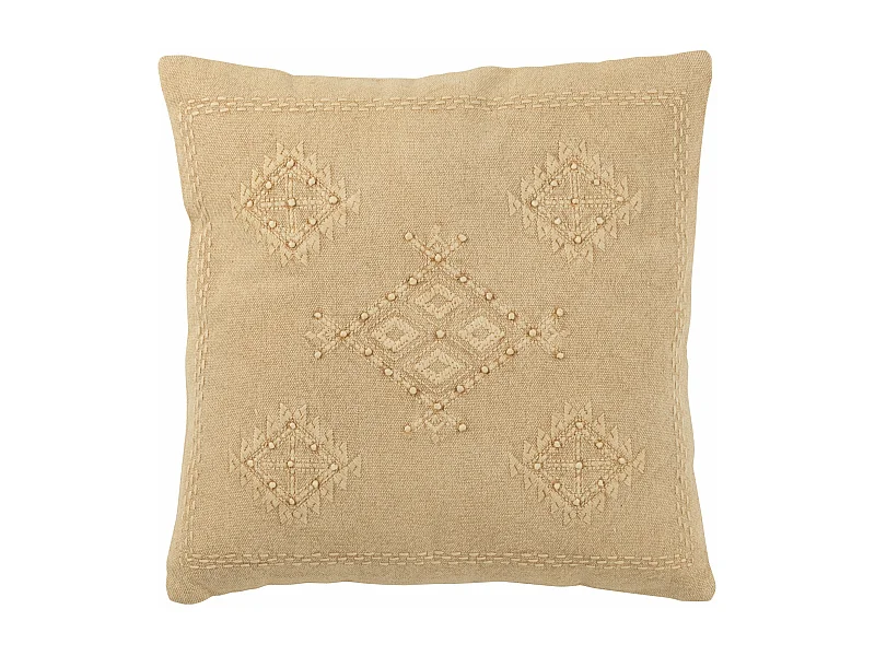 Coussin Déco "Hippy" 45x45cm Beige
