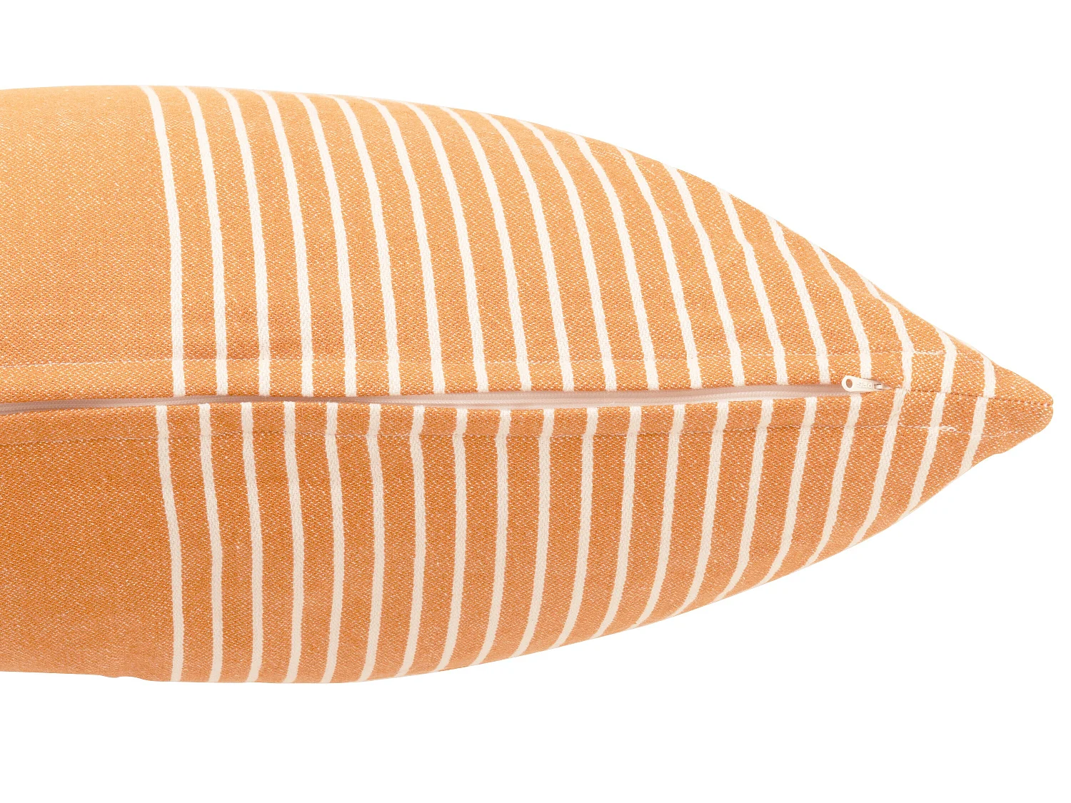 Coussin Déco Rayures "Mik" 50x50cm Orange