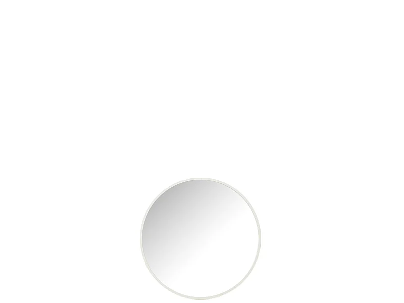 Miroir Mural Rond "Alicia" 40cm Blanc