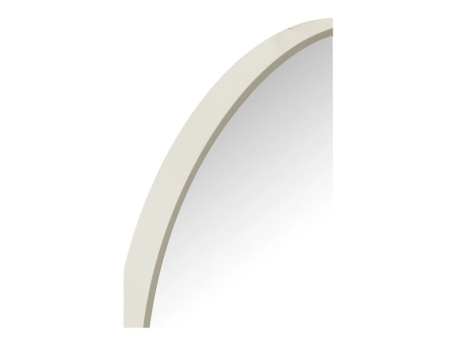 Miroir Mural Rond "Alicia" 40cm Blanc