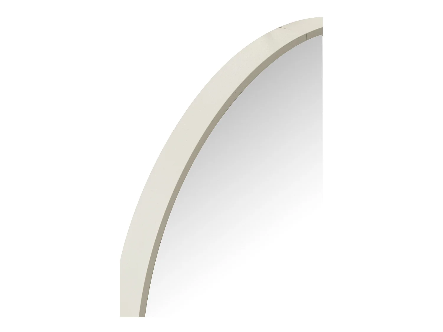 Miroir Mural Rond "Alicia" 40cm Blanc