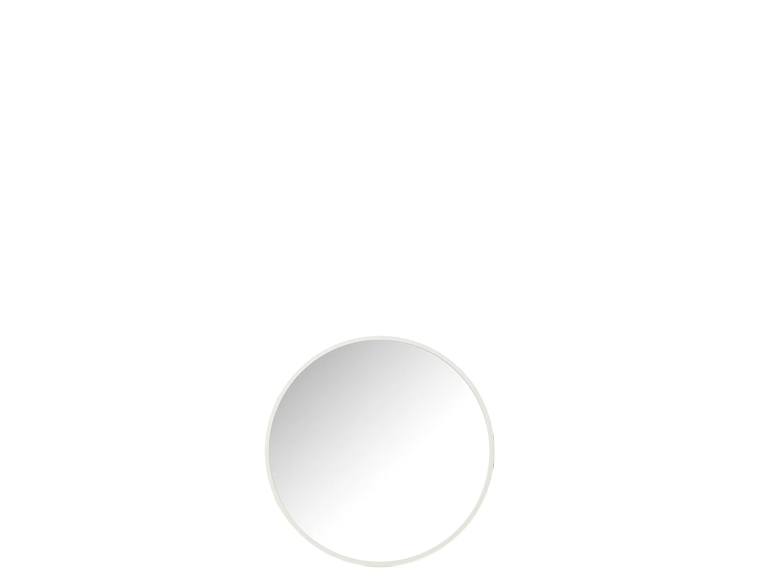 Miroir Mural Rond "Alicia" 40cm Blanc