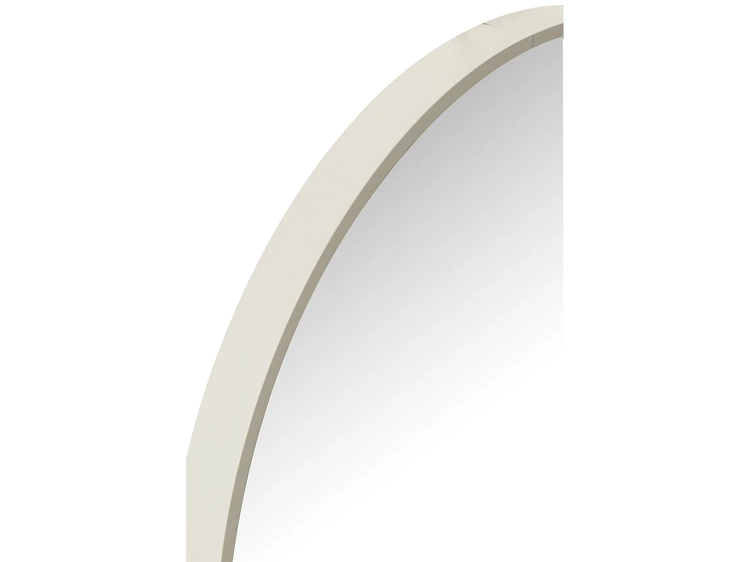 Miroir Mural Rond "Alicia" 40cm Blanc