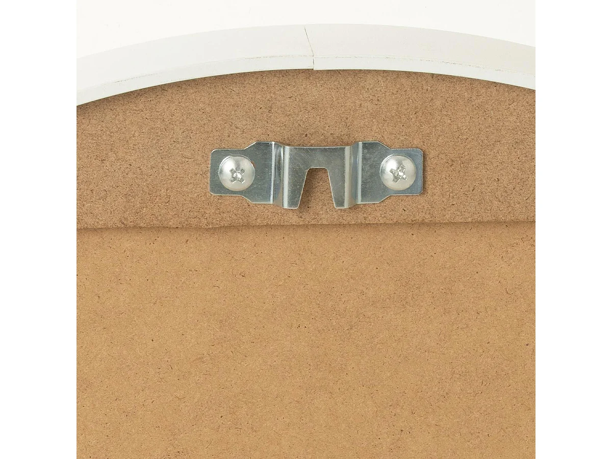 Miroir Mural Rond "Alicia" 40cm Blanc