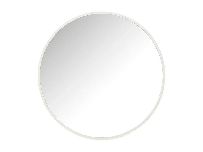 Miroir Mural Rond "Alicia" 40cm Blanc
