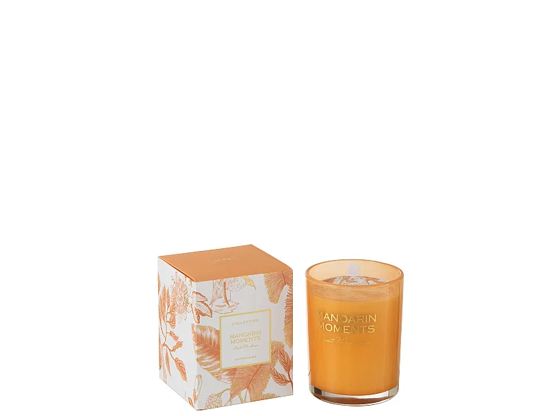 Bougie Parfumée "Moments" 13cm Douce Mandarine