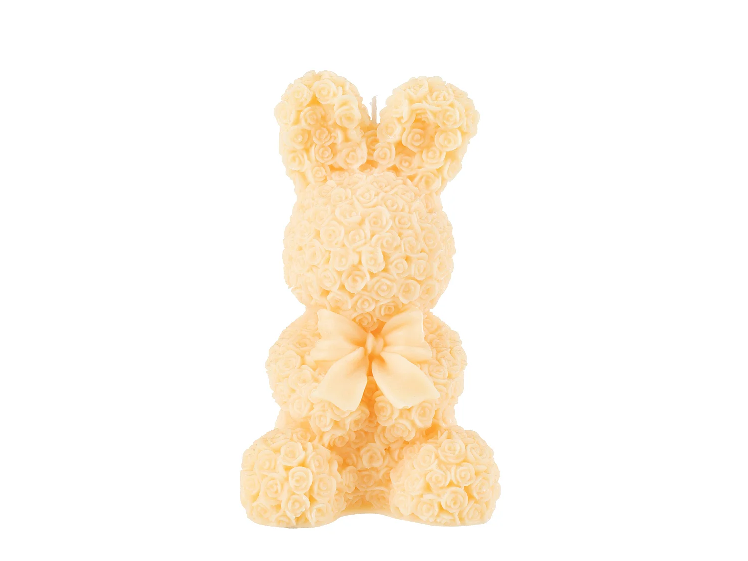 Bougie Parfumée Déco "Lapin" 23cm Jaune
