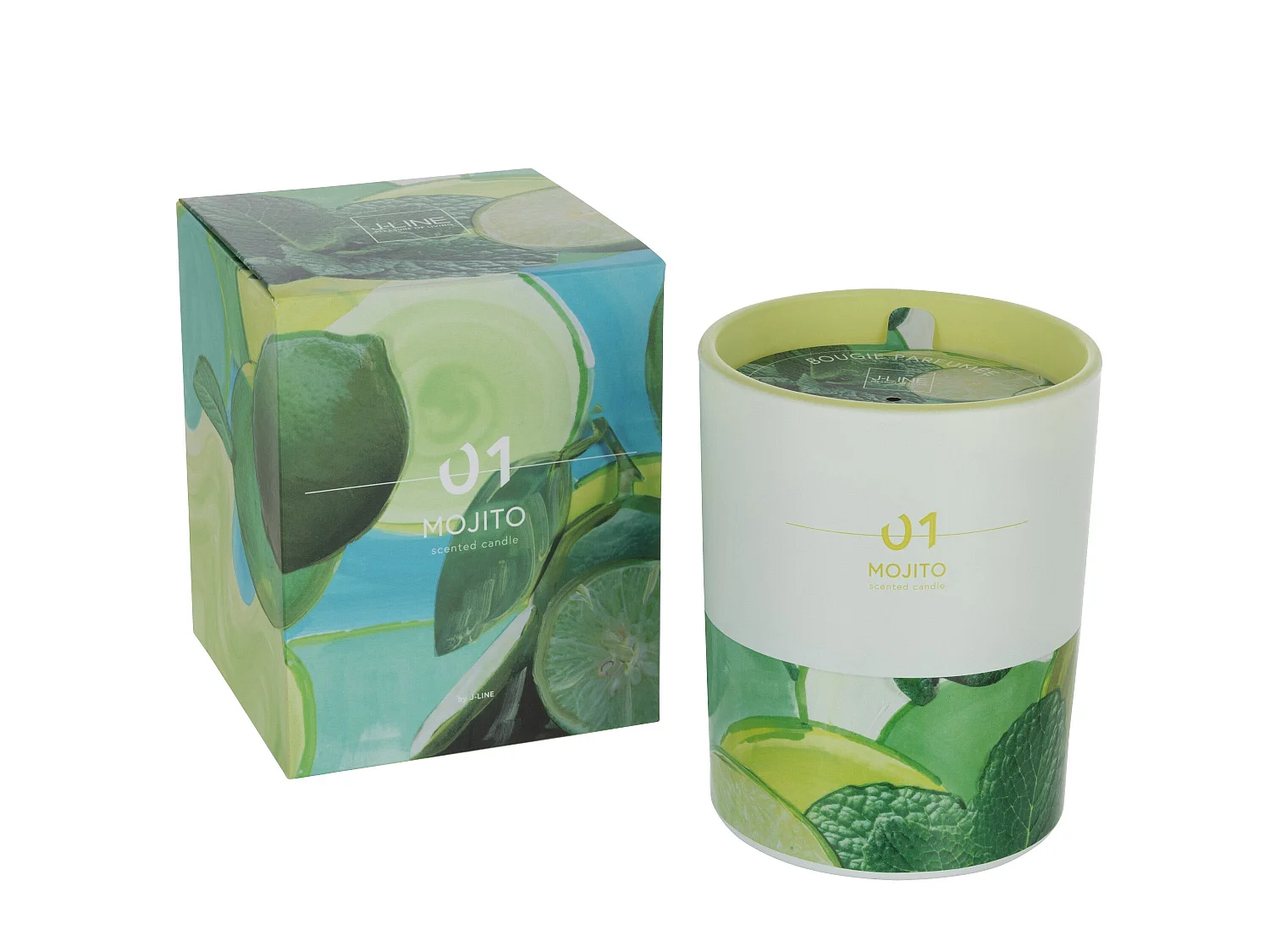 Bougie Parfumée "Cocktail" 13cm Mojito