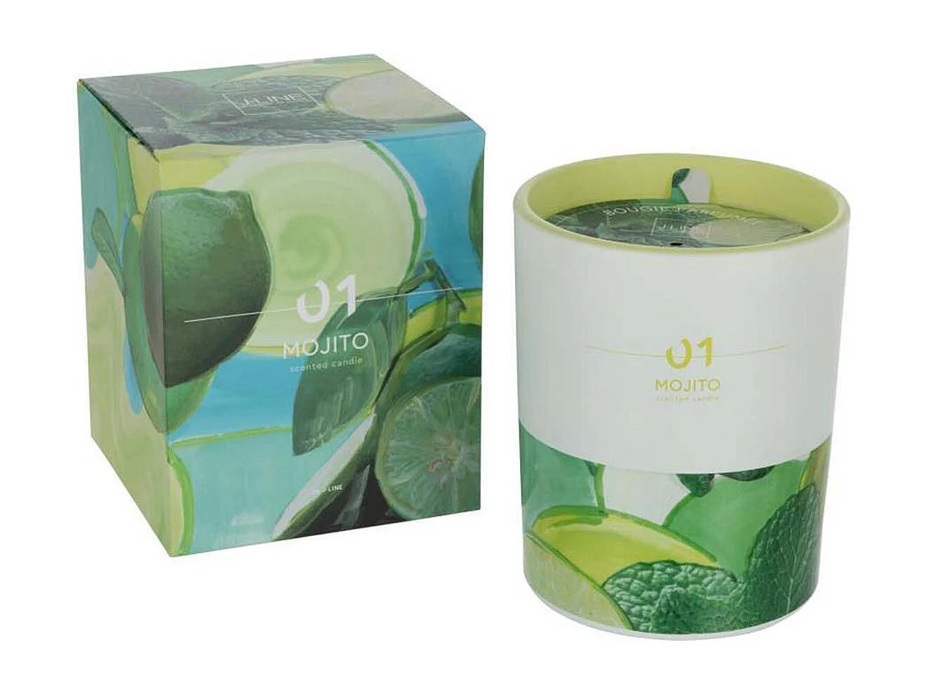 Bougie Parfumée "Cocktail" 13cm Mojito